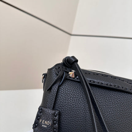 BY THE WAY SELLERIA SMALL 20 BAG IN BLACK CALFSKIN