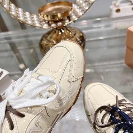 Light Cream Sneakers NB Cowhide