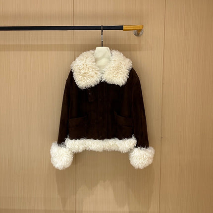MIUMIU LEATHER DOWN JACKET STYLE 712