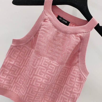 PB Monogram Knitted Top