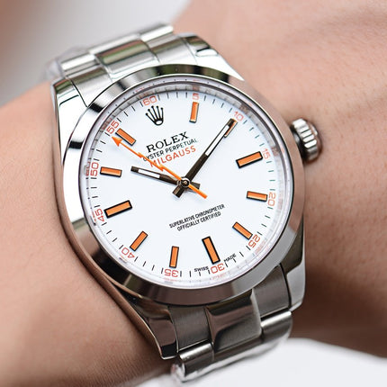 MILGAUSS STAINLESS STEEL WHITE DIAL